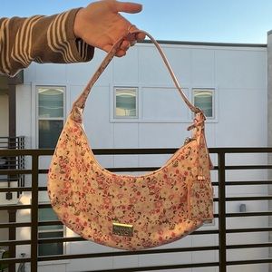Pink floral purse